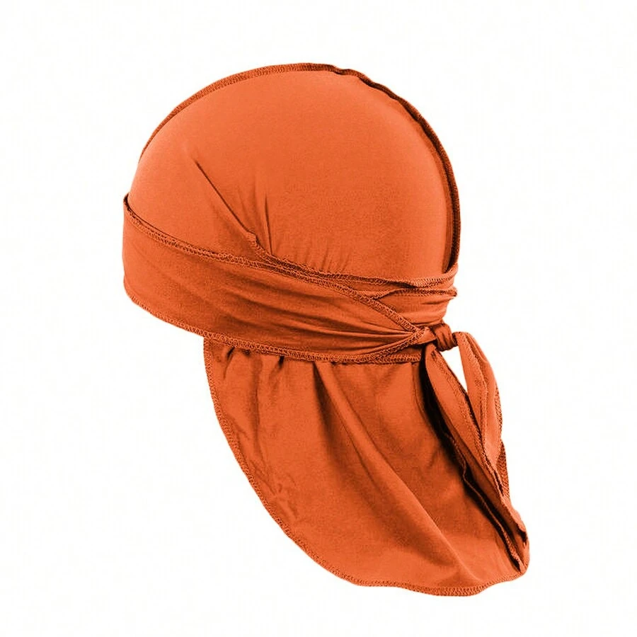 Jordefano 18 Pack Mens Durags Stylish Waves Doo Rag Tail And Headscarf - Orange - View 1