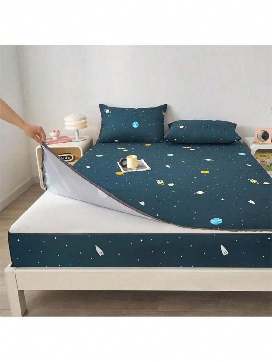 Waterproof Mattress Cover With Zipper Queen Twin Bed Fitted Sheet 6 Sides Removable Inclusive