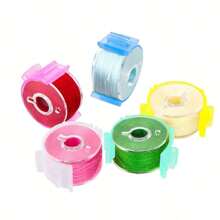 Clips portacarretes de hilo de coser, clips coloridos para carretes de hilo de coser, evitan que los extremos del hilo se dispersen, sin hilos sueltos ni extremos de carrete, protector de carrete, se ajusta a todos los tamaños de carrete comunes - La función de bloqueo ayuda a mantener los extremos del hilo ordenados y limpios (color aleatorio) - Multicolor - Ver 6