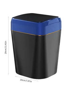 Bote de Basura Automático con Sensor Inteligente - Sin Contacto, Diseño Moderno y Compacto (Negro, Blanco y Gris) - Negro - Ver 3