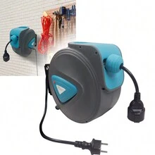 Froadp Automatic Cable Reel Automatic Wall Mounted 20m Cable 180° Extension Wall Mount Bracket - Grey - View 1