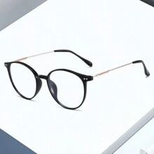 1PC Fashionable Glasses Simple Style Suitable For Daily Use Clear Glasses Accessories - Black - View 2