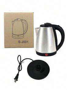 Tetera eléctrica inalámbrica de acero inoxidable de 2 litros,Hervidor de Té1000W ebullición rápida, Hervidor de agua con apagado automático y protección contra el secado por ebullición, Acero inoxidable y diseño sin cable, Fácil de limpiar, con pico vertedor fácil de servir. - Plateado - Ver 10