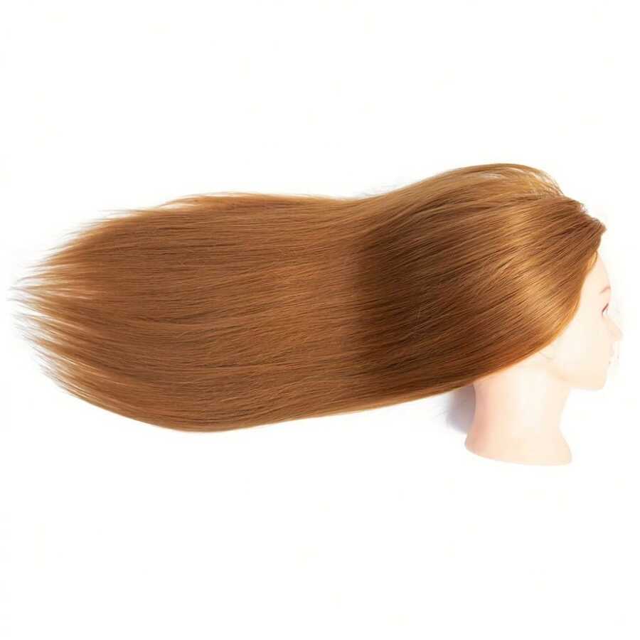 23Inch Human Head Model With 75 Real Hair, Beauty Makeup Nail