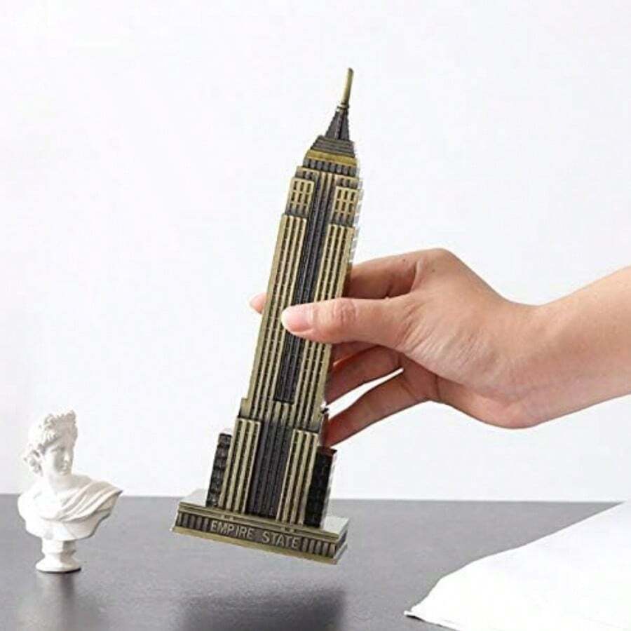 1pc Empire State Building Statue Metal New York City World Building
