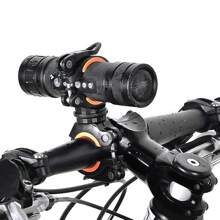 1pc Multi-Function Bicycle Flashlight Clip Dual Buckle Quick Release Front Light Holder, 360 Degree Rotatable Mount - Multicolor - View 9
