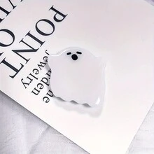 1pc支架恶搞万圣节趣味小众桌面支架扣清新简约可爱手机壳支架伸缩背贴式 - 彩色 - 查看 5