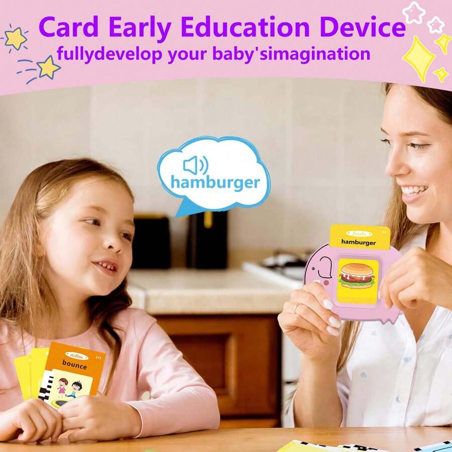 Toddler Talking Flash Cards, Word Flash Cards, Speech Therapy Toys