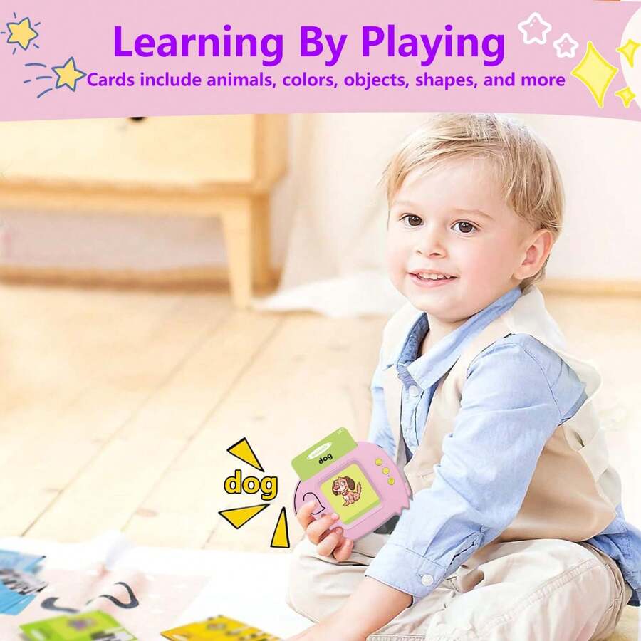 Toddler Talking Flash Cards, Word Flash Cards, Speech Therapy Toys
