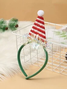1 件节日圣诞派对头带，适合儿童和成人的可爱卡通圣诞树设计 - 彩色 - 查看 1