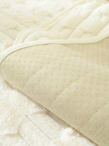 1 件时尚兔毛软沙发垫套，简约优雅，防滑、防尘、防刮，适用于卧室、客厅、书房、办公室装饰 - 米色 - 查看 6