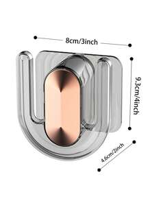 Wall-Mounted Plastic Shoe Rack With Adhesive Hanging Strips, Door Shoe Rack, Bathroom/Wall Hook - Multicolor - View 6