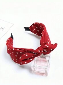 1pc Retro Minimalist Bow Headband For Women, New Headpiece, Versatile Korean Style Hair Accessory, Boho Elegant ,Hair Hoop Hairband For Women Head Accessories - Multicolor - View 3