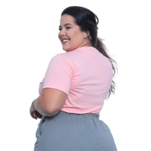 Plus Size Loose Baby Look Viscolycra Blouse