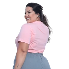 Plus Size Loose Baby Look Viscolycra Blouse