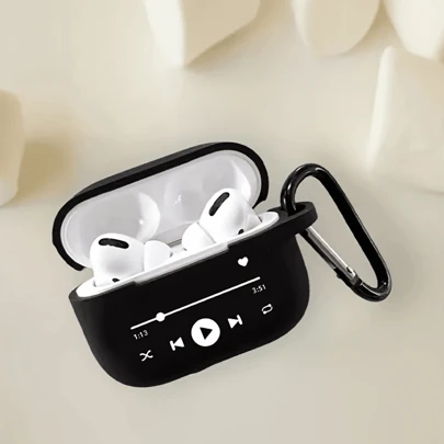 1 个耳机盒兼容 iPhone 1/2 代耳机，全新无线耳机保护套适用于 3/Pro/Pro2，男朋友/女朋友礼物