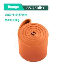 5-230磅阻力带套装，多层TPE健身弹力带，家用瑜伽普拉提辅助带，健身房引体向上训练带，力量训练器材，减肥健身配件 - 彩色 - 查看 20