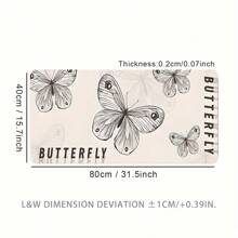 1 miếng lót chuột hình bướm trắng ngoại cỡ, miếng lót chuột chơi game lớn, nhiều kích cỡ, bàn phím, thảm cao su chống trượt, miếng lót chuột văn phòng, phụ kiện bàn làm việc, miếng lót bàn phím cho trường học, quà tặng văn phòng - nhiều màu - Xem 14