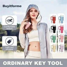 3 件/套迷你水瓶钥匙扣，带可拆卸唇膏架，新款时尚钥匙圈，节日礼物唇膏钥匙扣，背包装饰 - 非常适合背包和派对礼物（混合颜色 - 款式随机） - 彩色 - 查看 3