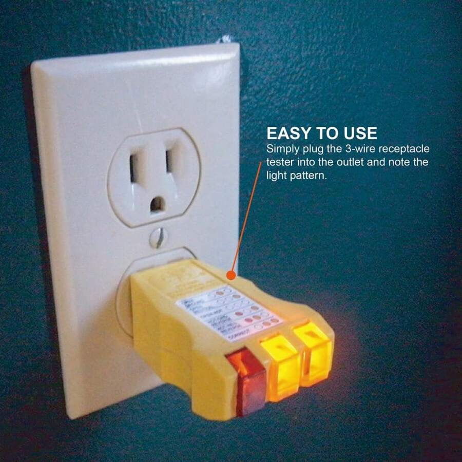 Outlet Tester With LED Display, Electric Voltage Tester For Standard