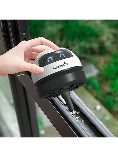 Mini Stofzuiger Cleaner, Schattige Robot Shaped Portable Lightweight USB Rechargeable Battery Operated, Crumb Dust Cleaning, Bureau Cleaning Robot, Back To School Halloween Birthday ,Garden Tools view 6