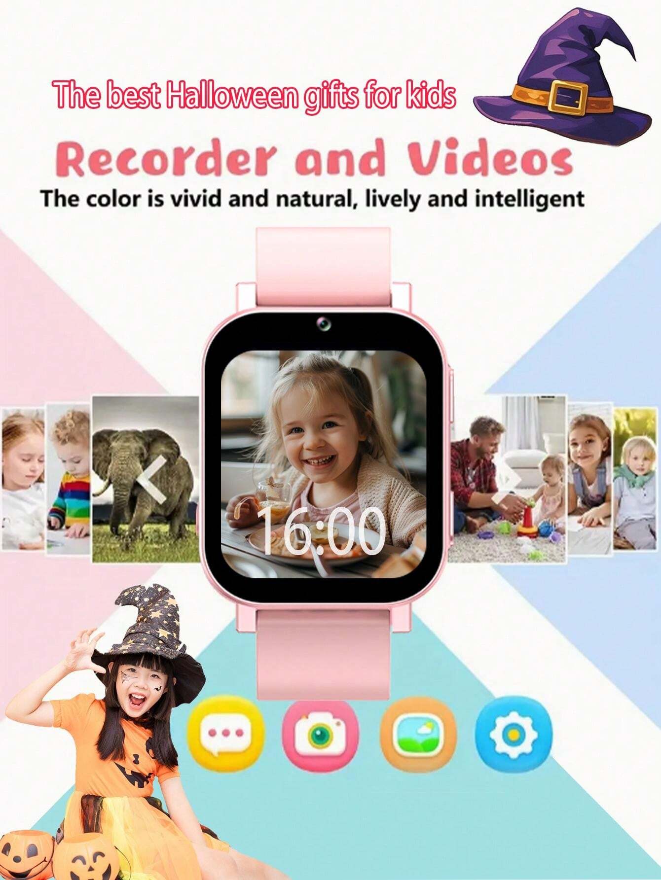2024 New Children's Smart Watch, Features HD Camera For Video And Photo