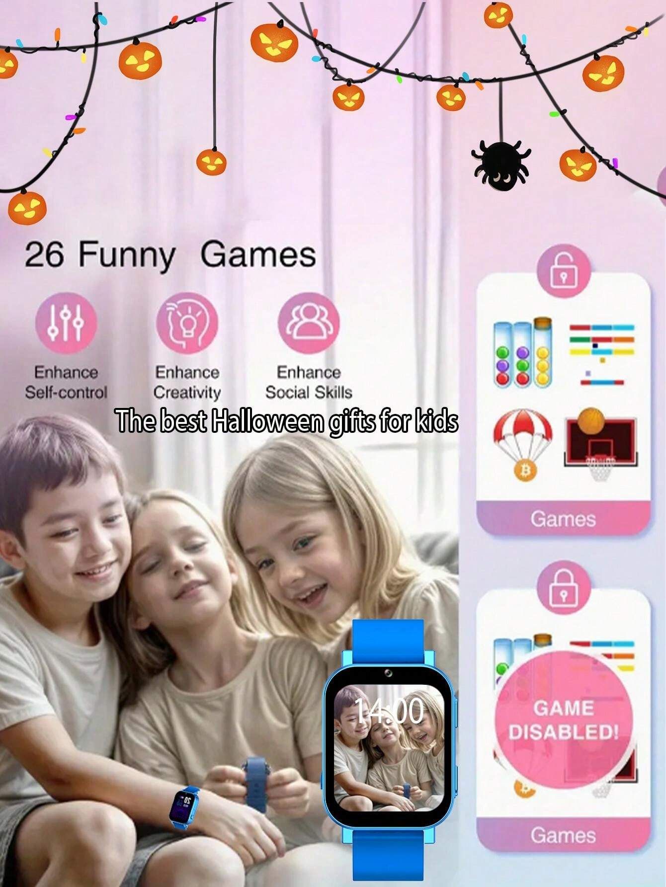 2024 New Children's Smart Watch, Features HD Camera For Video And Photo