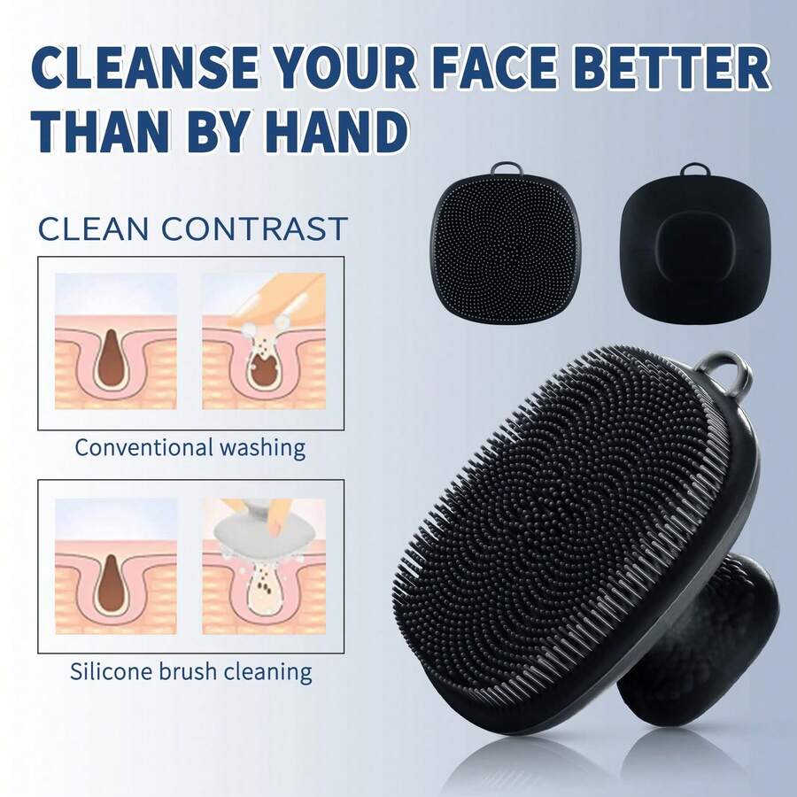 VWMYQ Face Scrubber, Silicone Face Scrubber For Men, Facial Cleansing