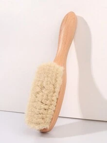 男士野猪鬃毛和羊毛发刷，理发师和发型师专用造型和美容刷 - 彩色 - 查看 8