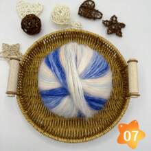 Large Clouds, A Ball Of 100 Grams, Length 350 Meters, Gradient Wool Mohai, Rainbow Segment Dyed Medium Thick Thread, DIY Hand-Woven Wool, Hook Scarf, Clothes And Hats