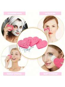 1/2/5/8/10pcs/Set Luxury Facial Pads - Super-Soft Cleansing Sponges For Deep Makeup Removal & Gentle Exfoliation - Perfect For Daily Beauty Routine, Hydrating, Skin-Friendly, Effortless Absorption