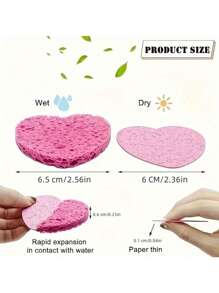 1/2/5/8/10pcs/Set Luxury Facial Pads - Super-Soft Cleansing Sponges For Deep Makeup Removal & Gentle Exfoliation - Perfect For Daily Beauty Routine, Hydrating, Skin-Friendly, Effortless Absorption