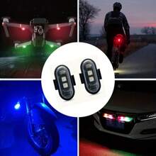 2/4/6/8/12/16pcs Wireless LED Lights With Remote Control, High Brightness Anti-Collision Lights, 8-Color USB Rechargeable, Mini Drone Night Lights, Suitable For Cars, Drones, Airplanes, Motorcycles, Bicycles, Daily Halloween Gifts, Car Accessories - 6 cái - Xem 11