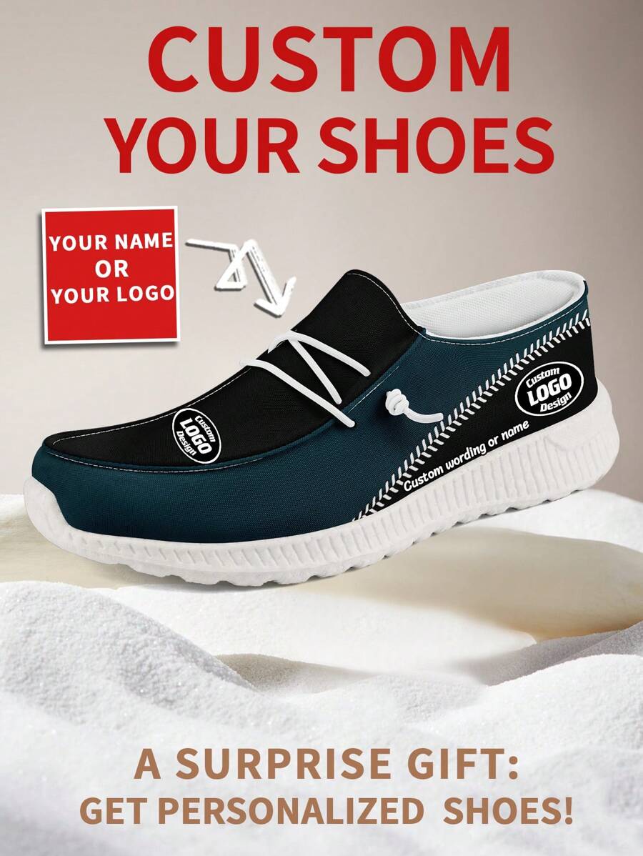 1 Pair Philadelphia Baseball Name Custom Loafer Shoes, Personalized Name Loafer Shoes, Custom Name Thick Sole Loafers Of E-TPU, Personalized Loafer Shoes, Name Loafers, Personalized Loafer Shoes For Women And Men, Unique Loafer Shoes - White - View 1