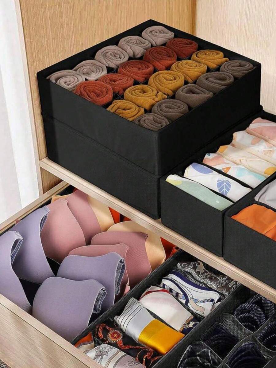 1 szt. Pudełko do przechowywania bielizny z wieloma kratkami Dekoracje jesienne Dekoracje festiwalowe Dekoracje pokoju Dekoracje domowe Dekoracje jesienne Dekoracje sypialni