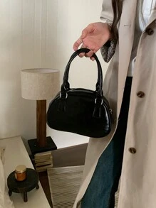 New Fashion Bowling Shaped Cute Casual Versatile Sweet Shoulder Handbag For Shopping/Dating