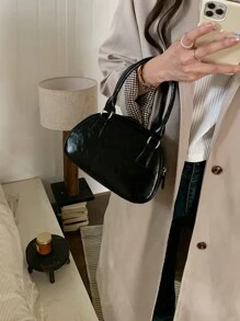 New Fashion Bowling Shaped Cute Casual Versatile Sweet Shoulder Handbag For Shopping/Dating