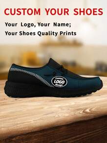 1 Pair Philadelphia Baseball Name Custom Loafer Shoes, Personalized Name Loafer Shoes, Custom Name Thick Sole Loafers Of E-TPU, Personalized Loafer Shoes, Name Loafers, Personalized Loafer Shoes For Women And Men - Black - View 2