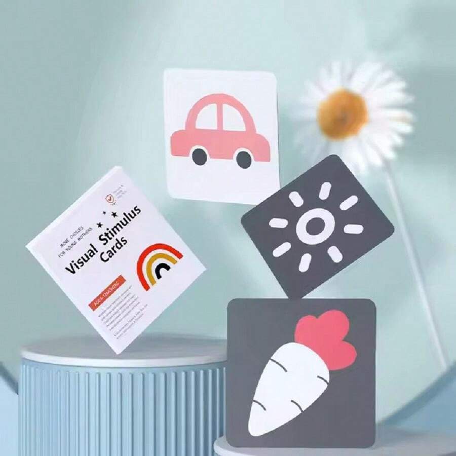 Black And White Baby Flash Cards, Early Education Cards For Newborn