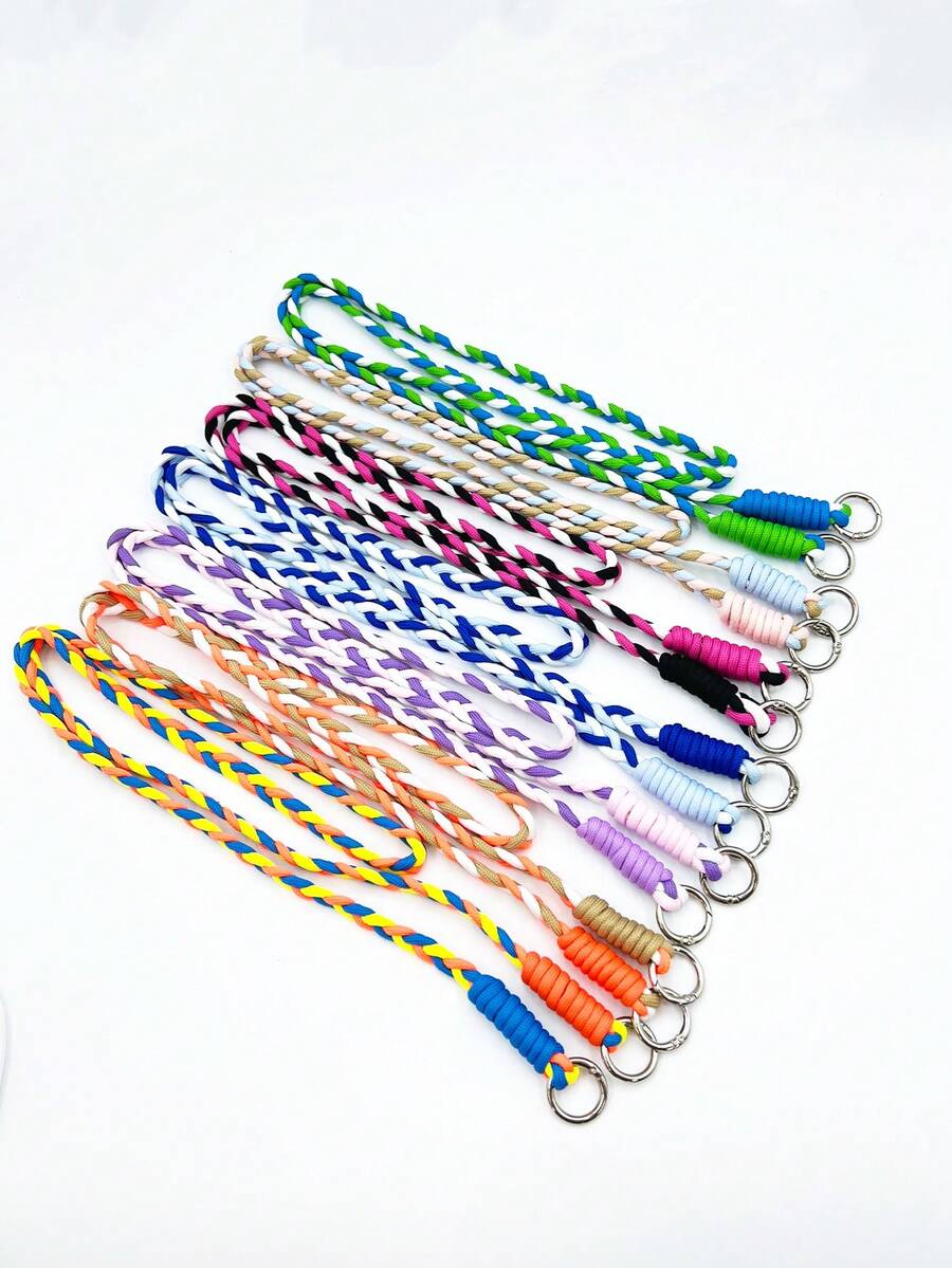 Dây đeo bện nhiều màu, phong cách sáng tạo đơn giản cho điện thoại, túi xách, đeo chéo vai - Nhiều màu - Xem 1