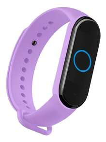 Colorful Silicone Strap Compatible Mi Band 3 4 5 6 7 - 紫丁香 - 查看 1