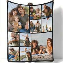 Ảnh tùy chỉnh Nhiều hình ảnh Trang trí vải nhung mềm mại cho gia đình, cặp đôi, bạn bè, động vật, thích hợp cho phòng khách - Nhiều màu - Xem 8