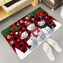 1 块圣诞设计地毯，现代彩色矩形，吸水防滑，适合厨房 - 多色 - 查看 9