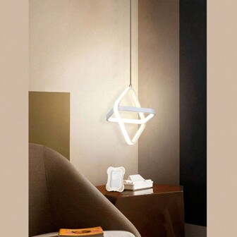 Luces colgantes modernas lineales LED cuadradas pequeñas de 220V en negro/blanco, luz cálida de 3000K o luz blanca de 6500K, adecuadas para comedor, cocina, isla, luminaria brillante