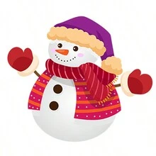 1 件卡通圣诞树、雪人、圣诞老人和雪花图案自粘式圣诞马桶座贴纸、浴室装饰 - 衛浴貼畫 - 查看 6