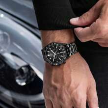Pulseiras de relógio de corrente de metal de liberação rápida, pulseira de relógio de elos de aço inoxidável 20 mm, 22 mm, serve para Galaxy Watch 5/4/3, Garmin Watch, relógio para homens e mulheres