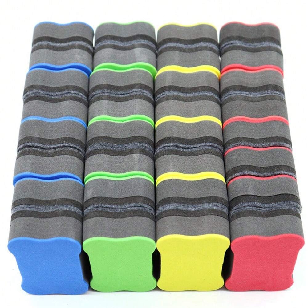 6pcs Random BoneShaped EVA Sponge Erasers Whiteboard
