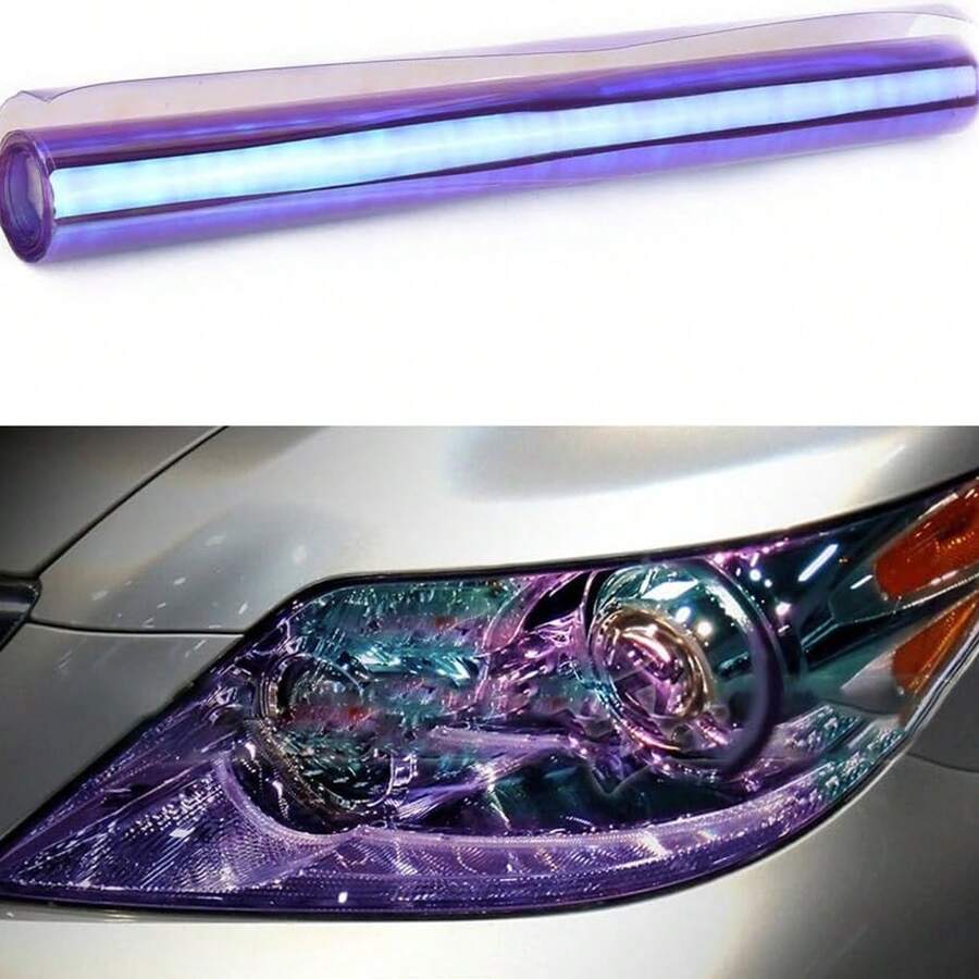 Car Light Tint Film, Headlight Fog Light Taillight Tint Film, Self-Adhesive Vinyl Wrap Protector Film For Cars, Trucks, SUVs - one-size - View 1
