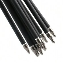 12Pcs 32" Carbon Archery Arrows, Shaft Spine 500 With Removable Tips, Hunting And Target Practice Arrows For Both Compound Bow And Recurve Bow - 1 - View 11