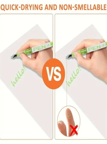 8pcs /16pcs Quick Drying Fine Point Plastic Fountain Pens With Click-Off Cap, EF Nib Disposable Direct Fill Ink Pens Back To School - 8pcs Color (opp Bag) - View 7